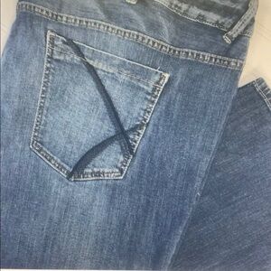 Lane Bryant Jeans Womens 28 PETITE Blue Denim Boot Cut High Rise Stretch